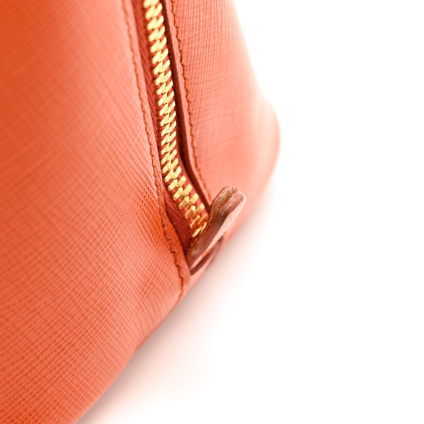Saffiano Lux Medium Promenade Tote Papaya