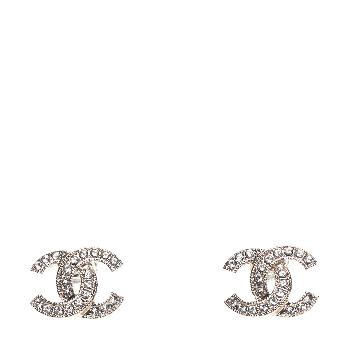 Crystal Mini Timeless CC Earrings Gold