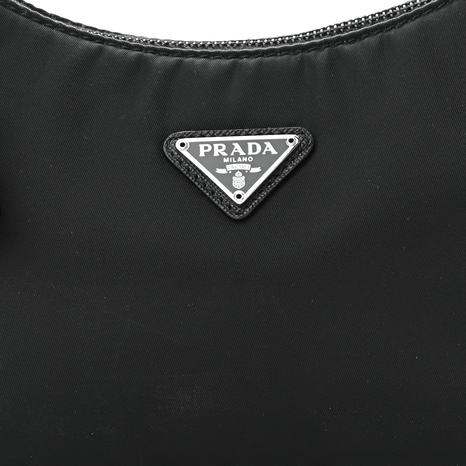 Prada Tessuto Nylon Mini Re-Edition 2000 Bag Black 8 of 14