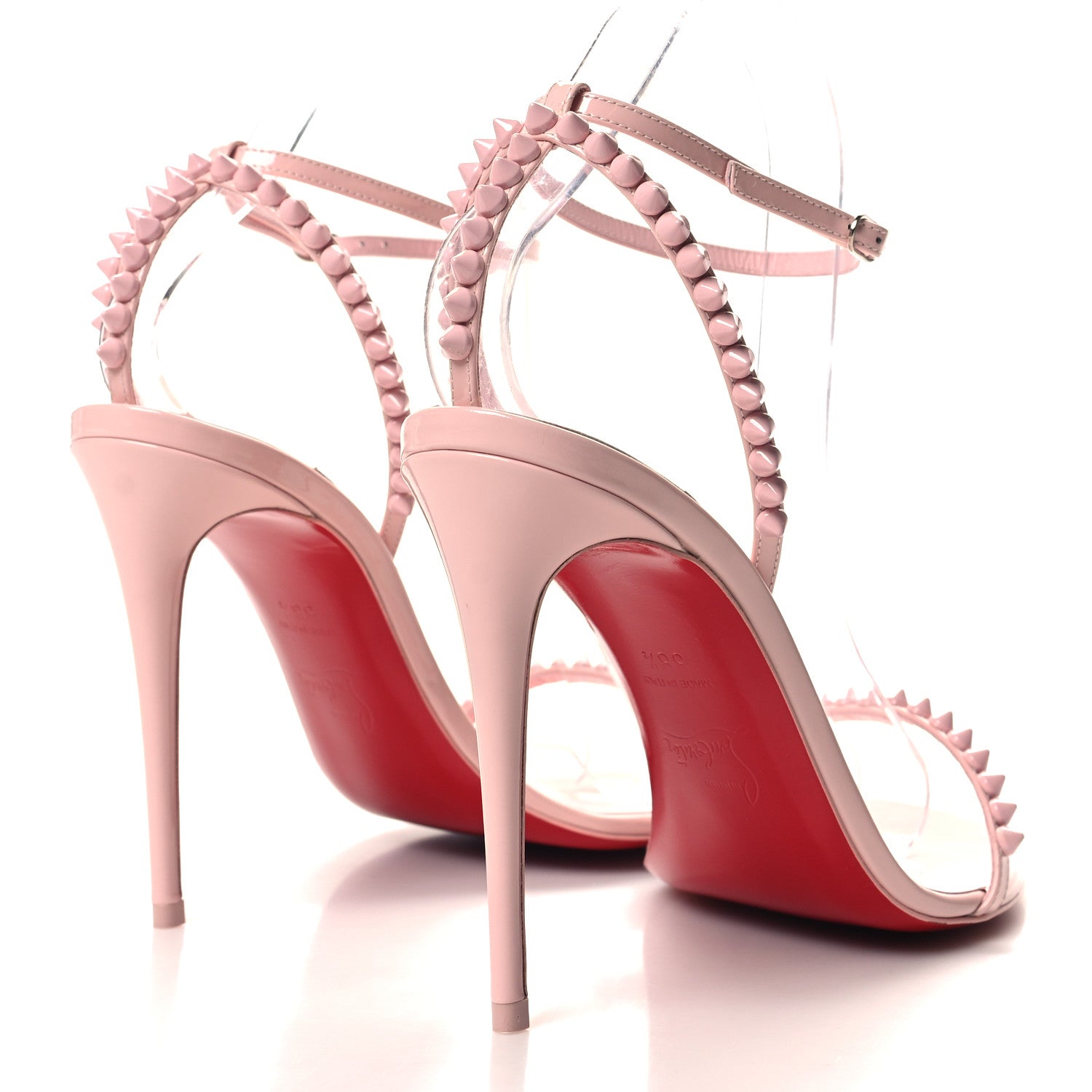 Christian Louboutin Patent So Me 100 Sandals 38.5 Rosy 4 of 8