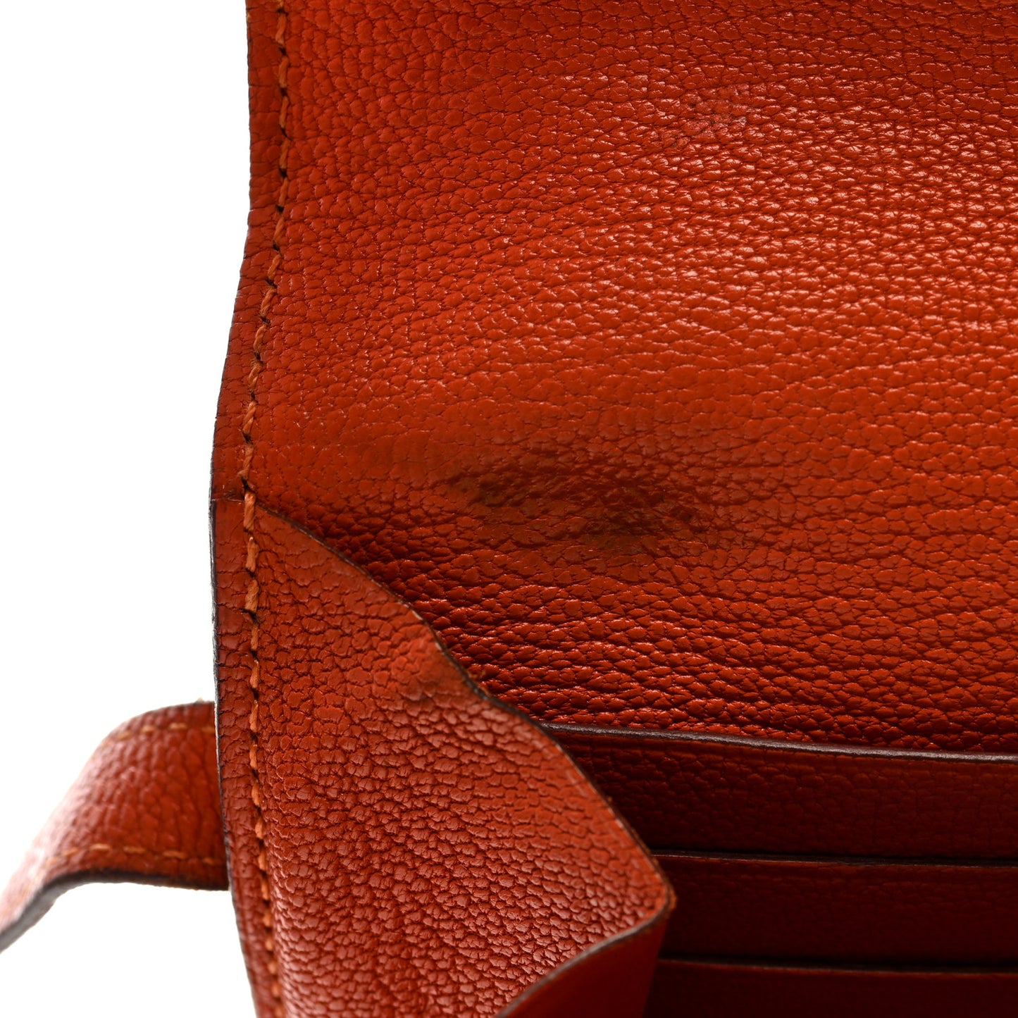 Chevre Mysore Kelly Longue Wallet Orange