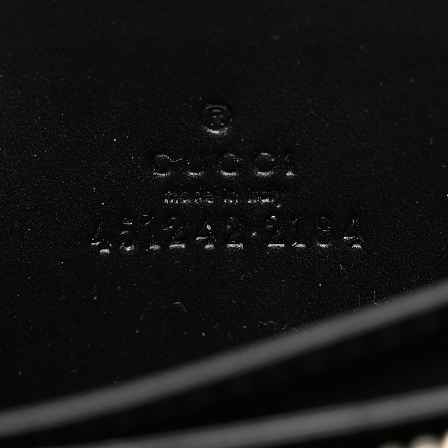 GG Supreme Monogram Zip Around Card Case Black