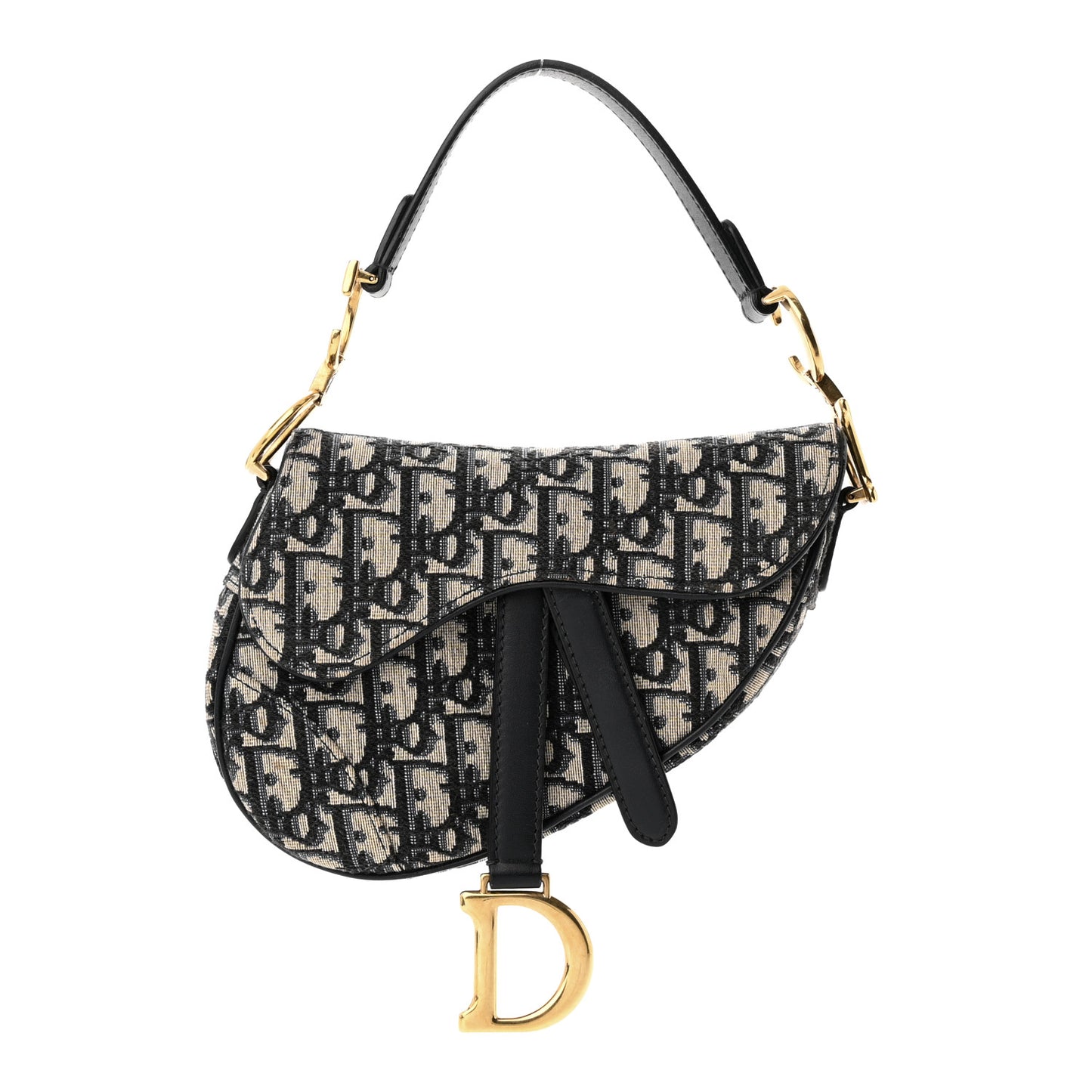 Oblique Mini Saddle Bag Blue