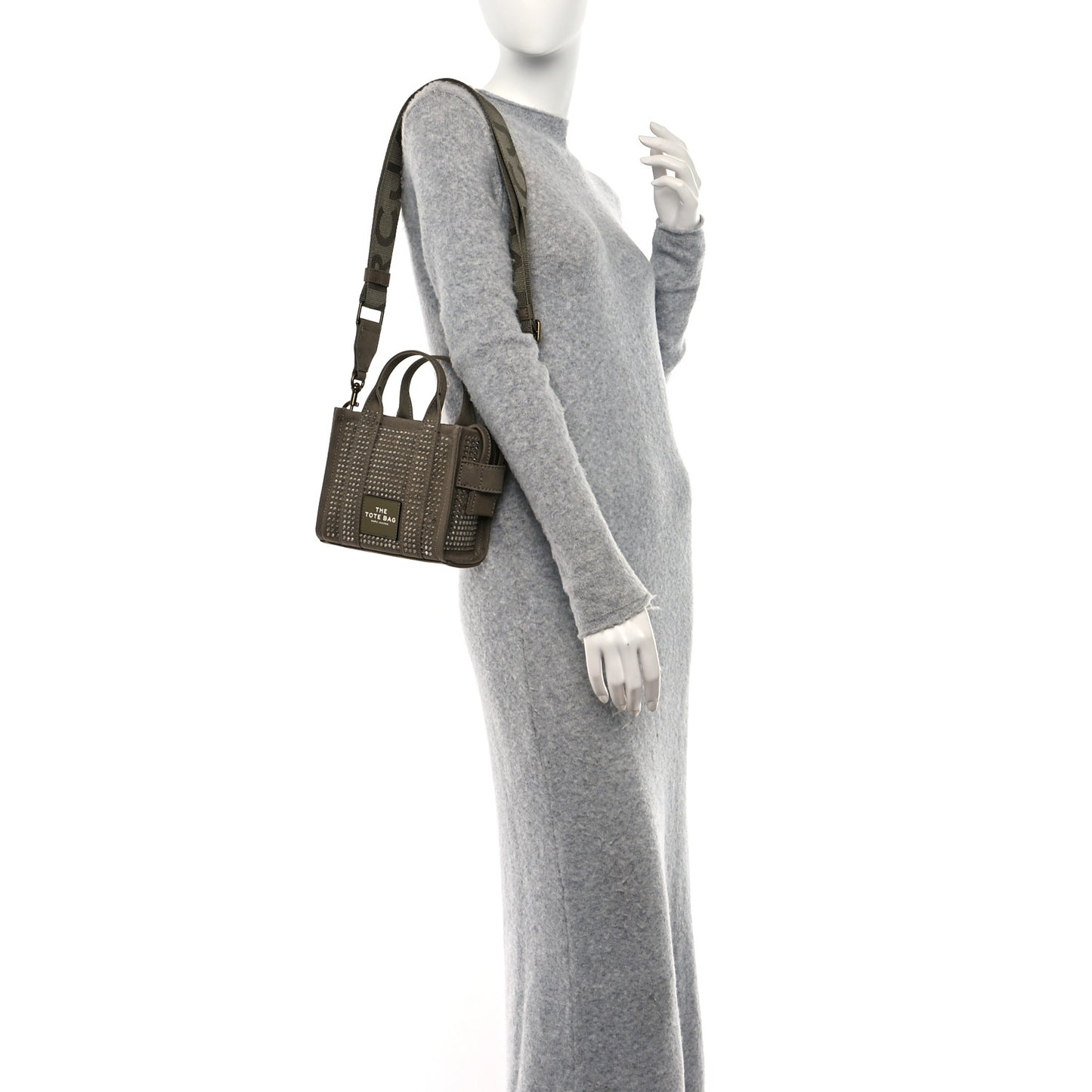 Crystal Canvas Mini The Tote Bag Slate Green