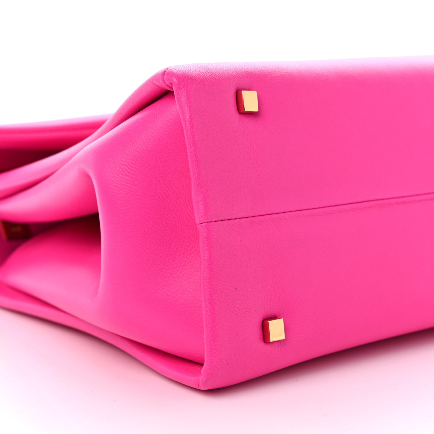 Valentino Garavani Nappa Tonal Monochrome One Stud Top Handle Bag Pink PP 9 of 11