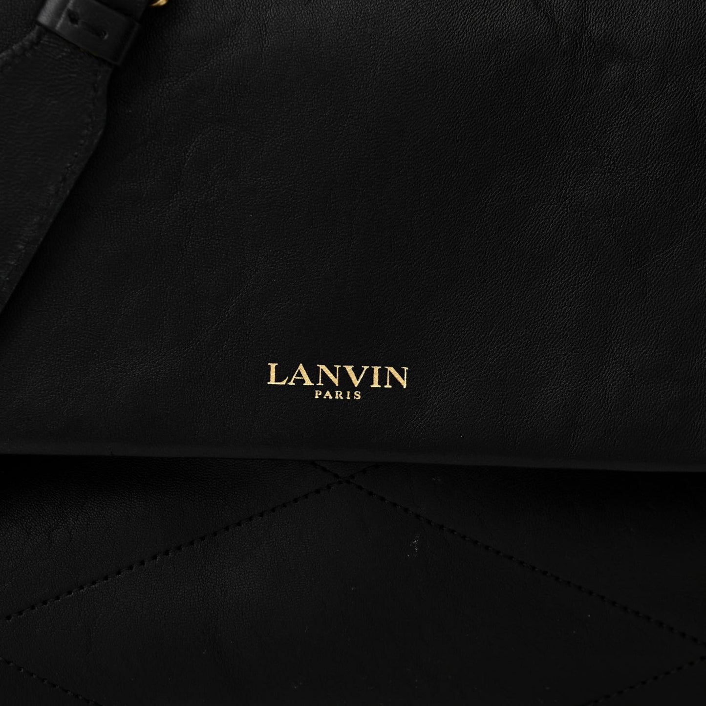 Lambskin Quilted Medium Sugar Flap Shoulder Bag Black