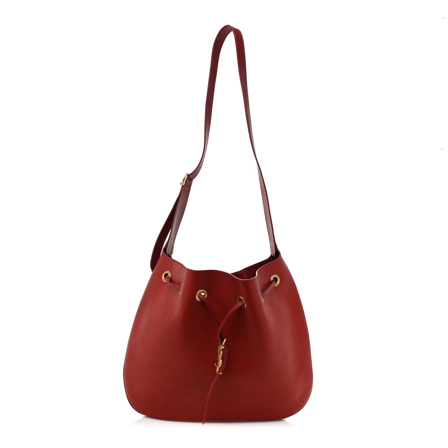 Smooth Calfskin Paris VII Large Flat Hobo Red