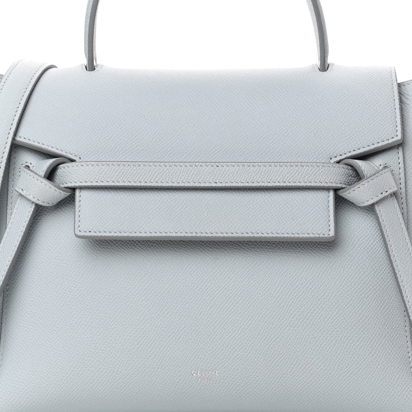 Grained Calfskin Micro Belt Bag Cloud