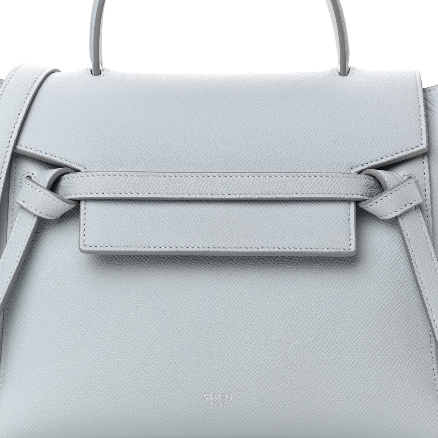 Celine Grained Calfskin Micro Belt Bag Cloud 9 of 12