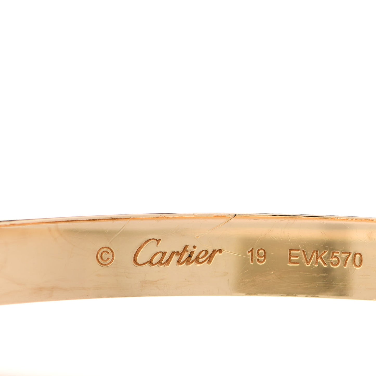 18K Yellow Gold LOVE Bracelet 19