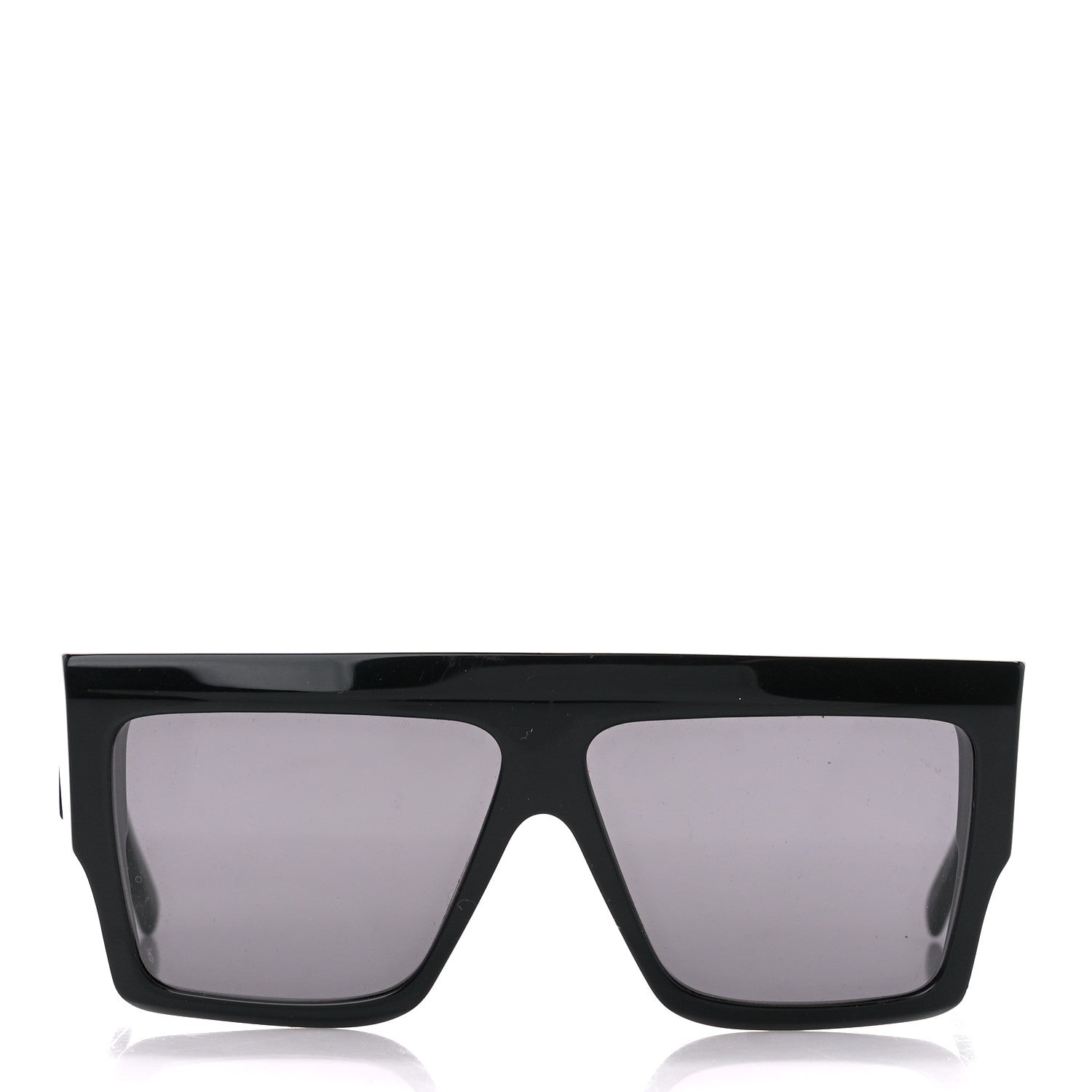 Celine Acetate Chunky Rectangle Sunglasses CL 40092I Black 