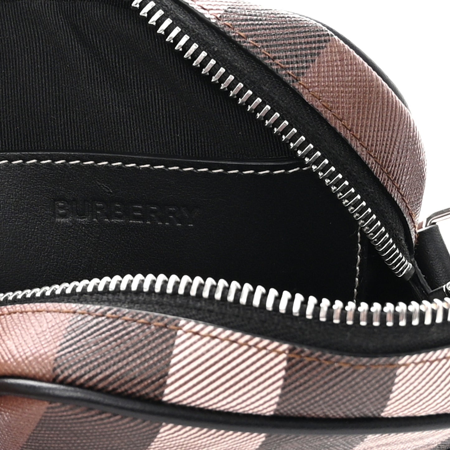 Canvas Check Vertical Paddy Bag Birch Brown
