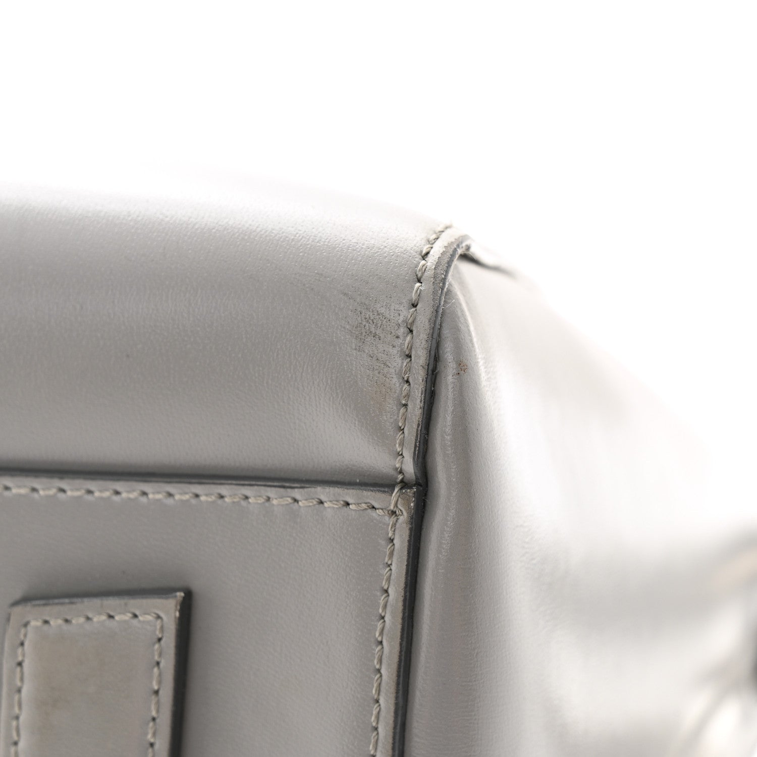 Givenchy Shiny Lord Calfskin Medium Antigona Pearl Grey 16 of 16