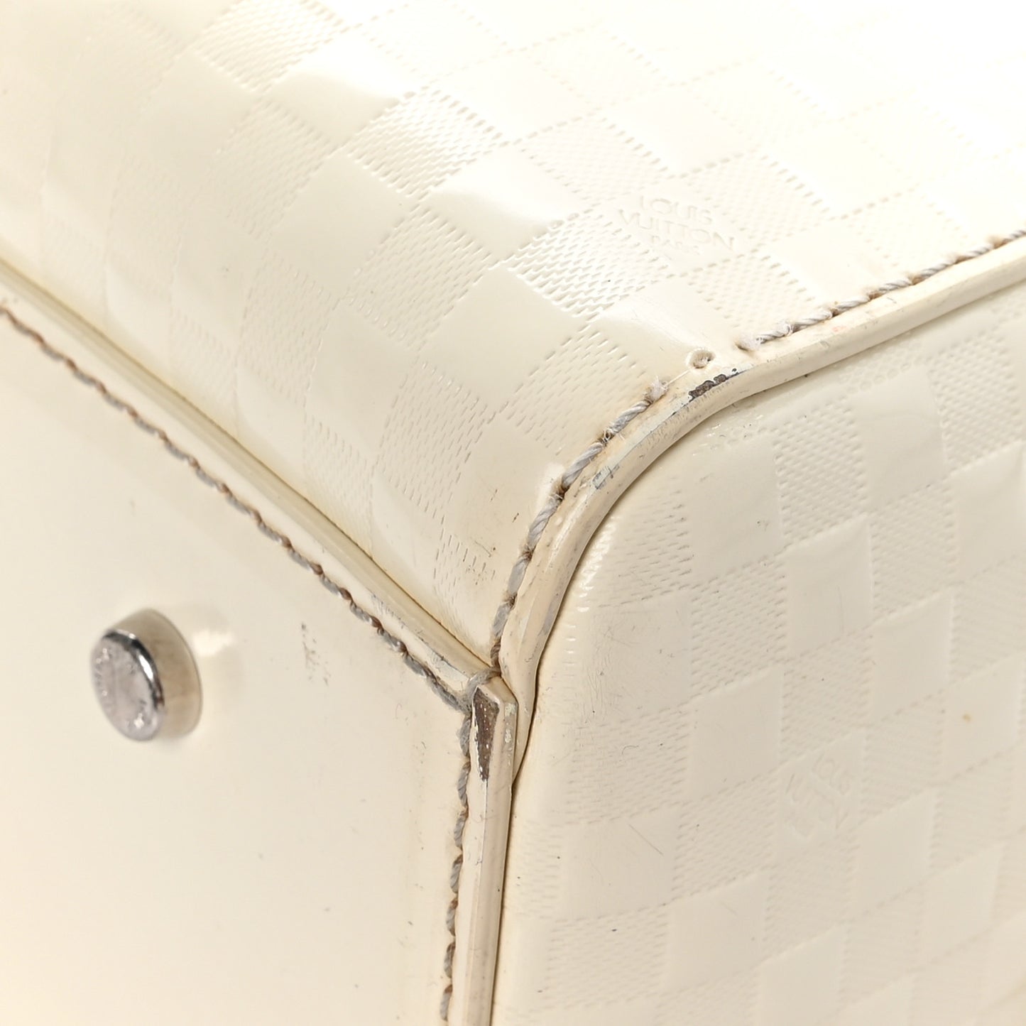 Damier Facette Speedy Cube PM Cream