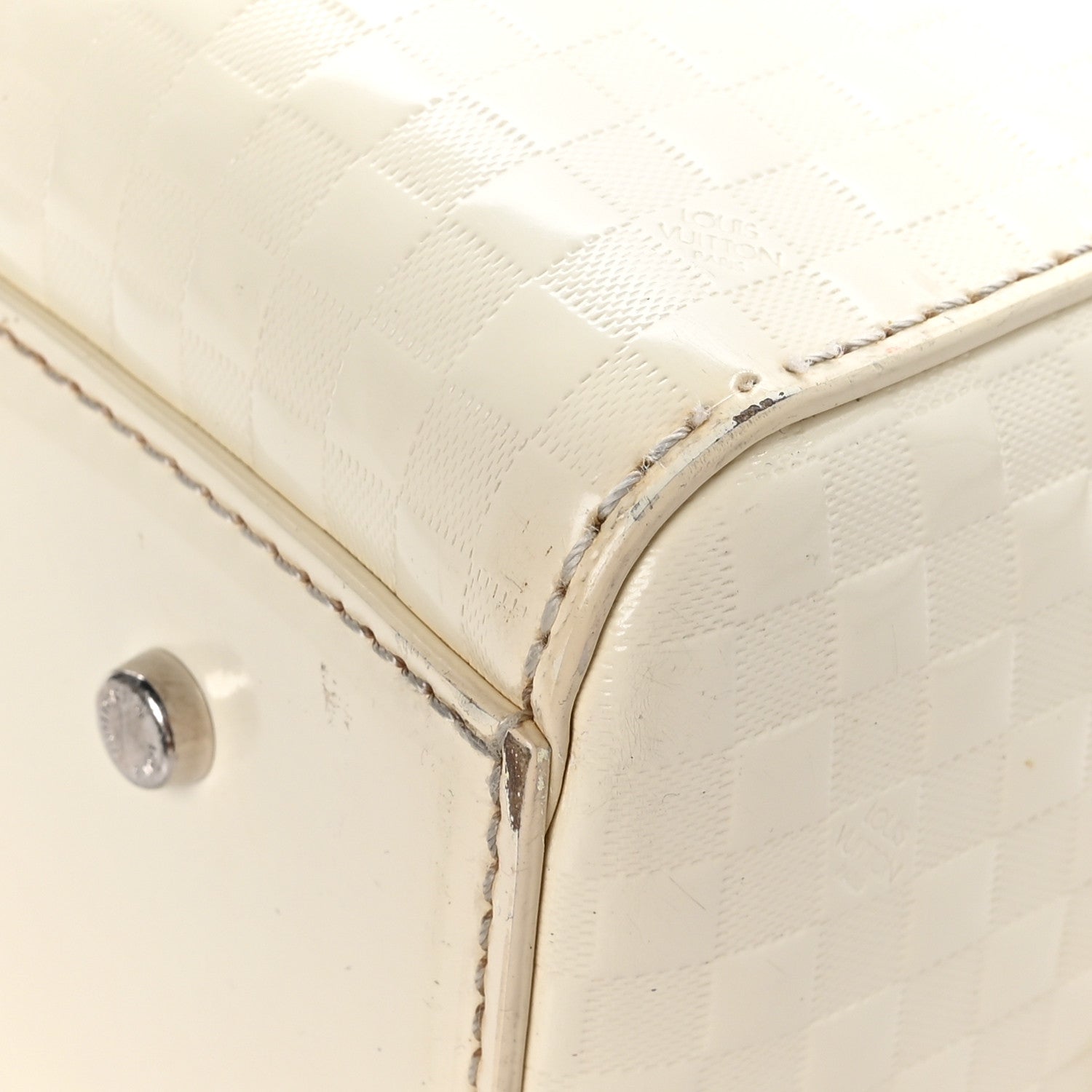 Louis Vuitton Damier Facette Speedy Cube PM Cream 10 of 10