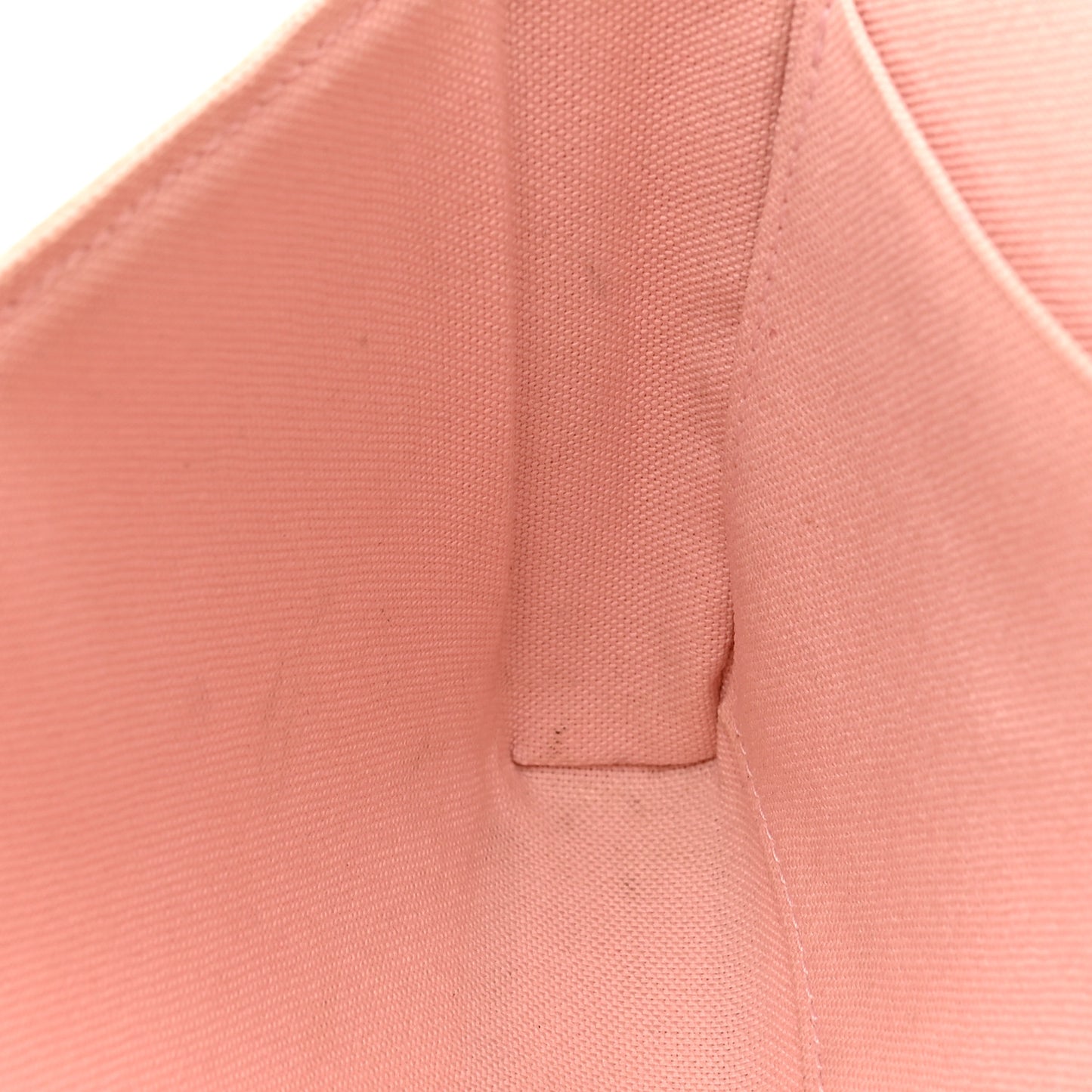 Damier Azur Pochette Felicie Chain Wallet Rose Ballerine