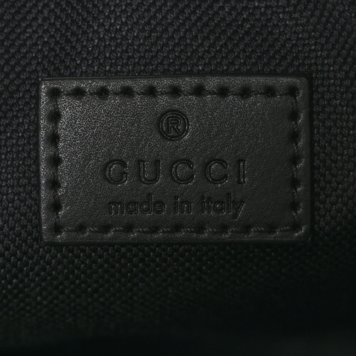 GG Supreme Monogram Appia Calfskin Web Small Camera Messenger Bag Black Grey