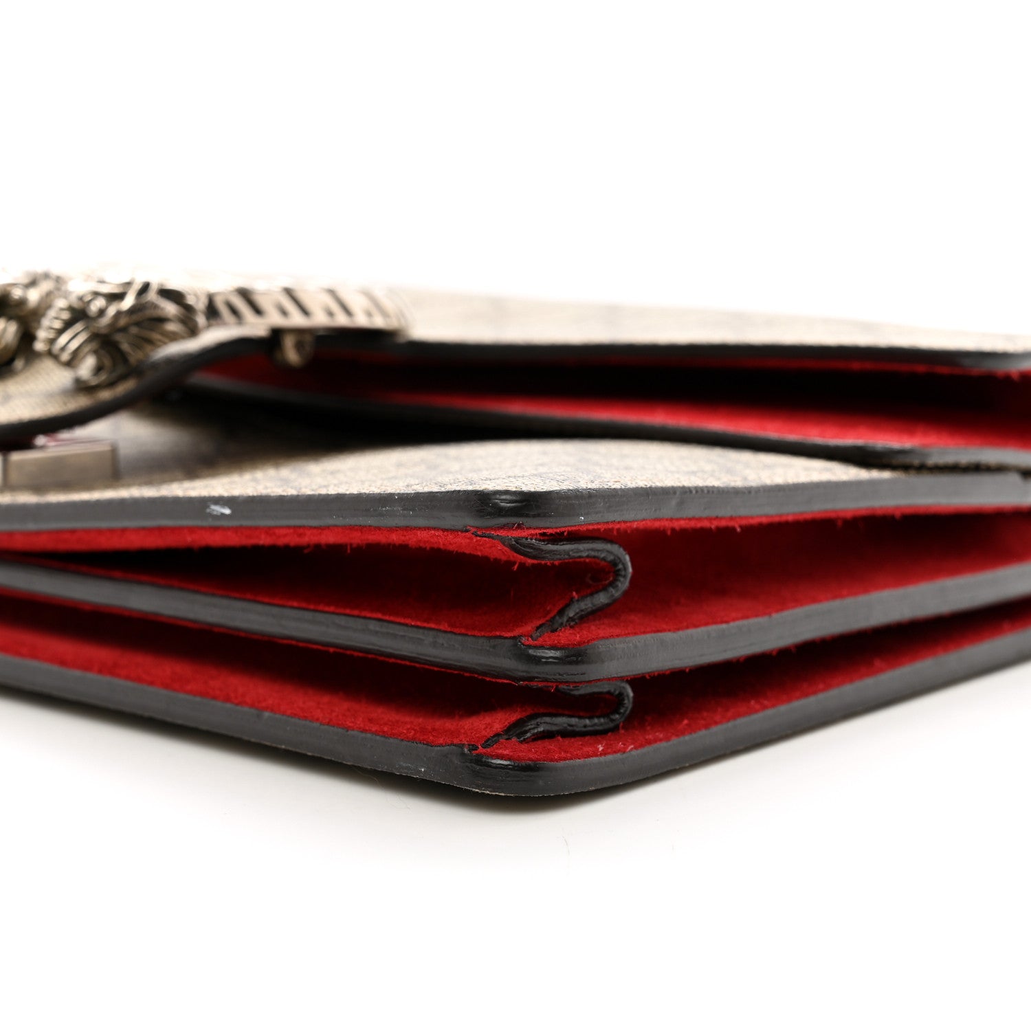 Gucci GG Supreme Monogram Small Dionysus Shoulder Bag Vulcanic Red 10 of 12