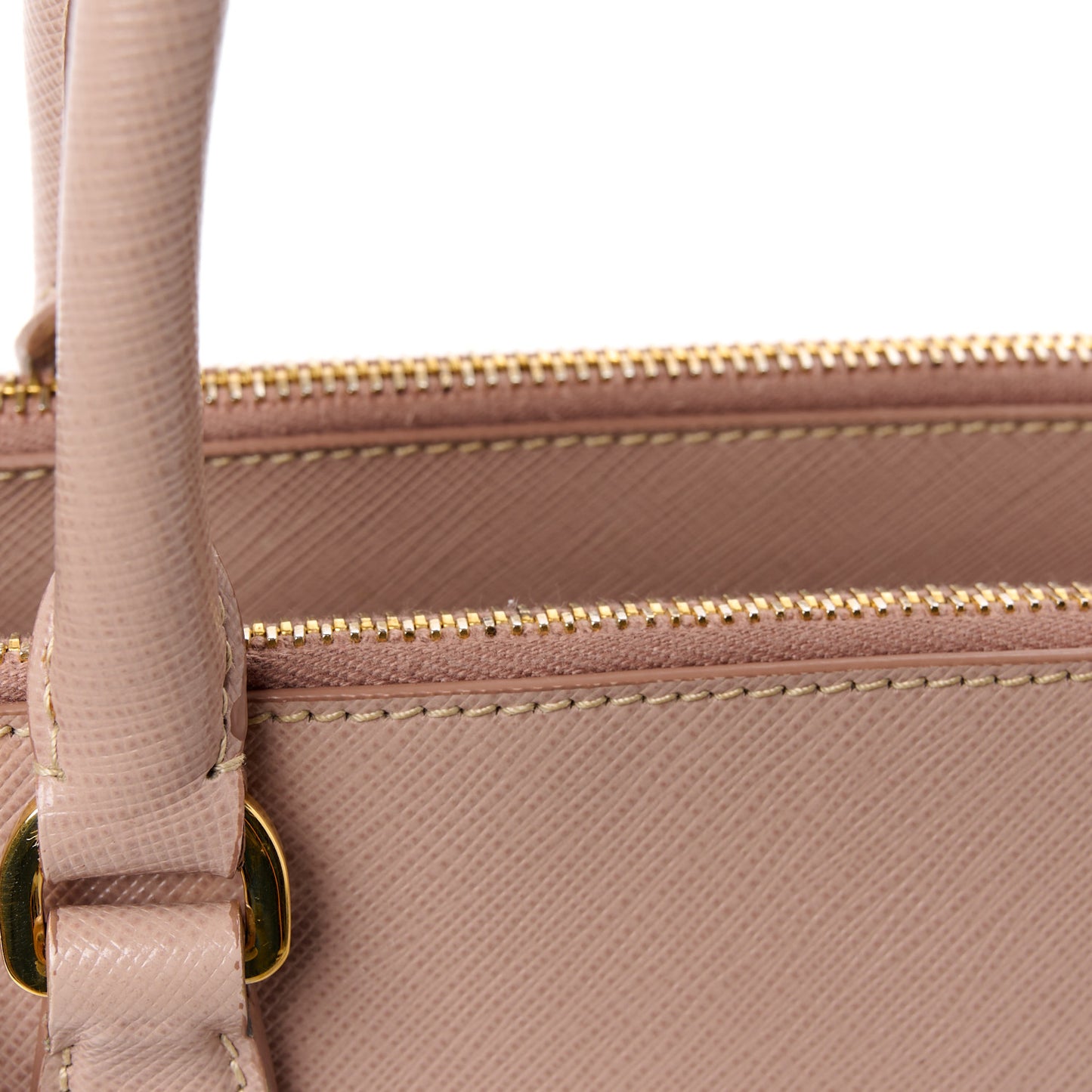 Saffiano Small Galleria Double Zip Tote Cammeo