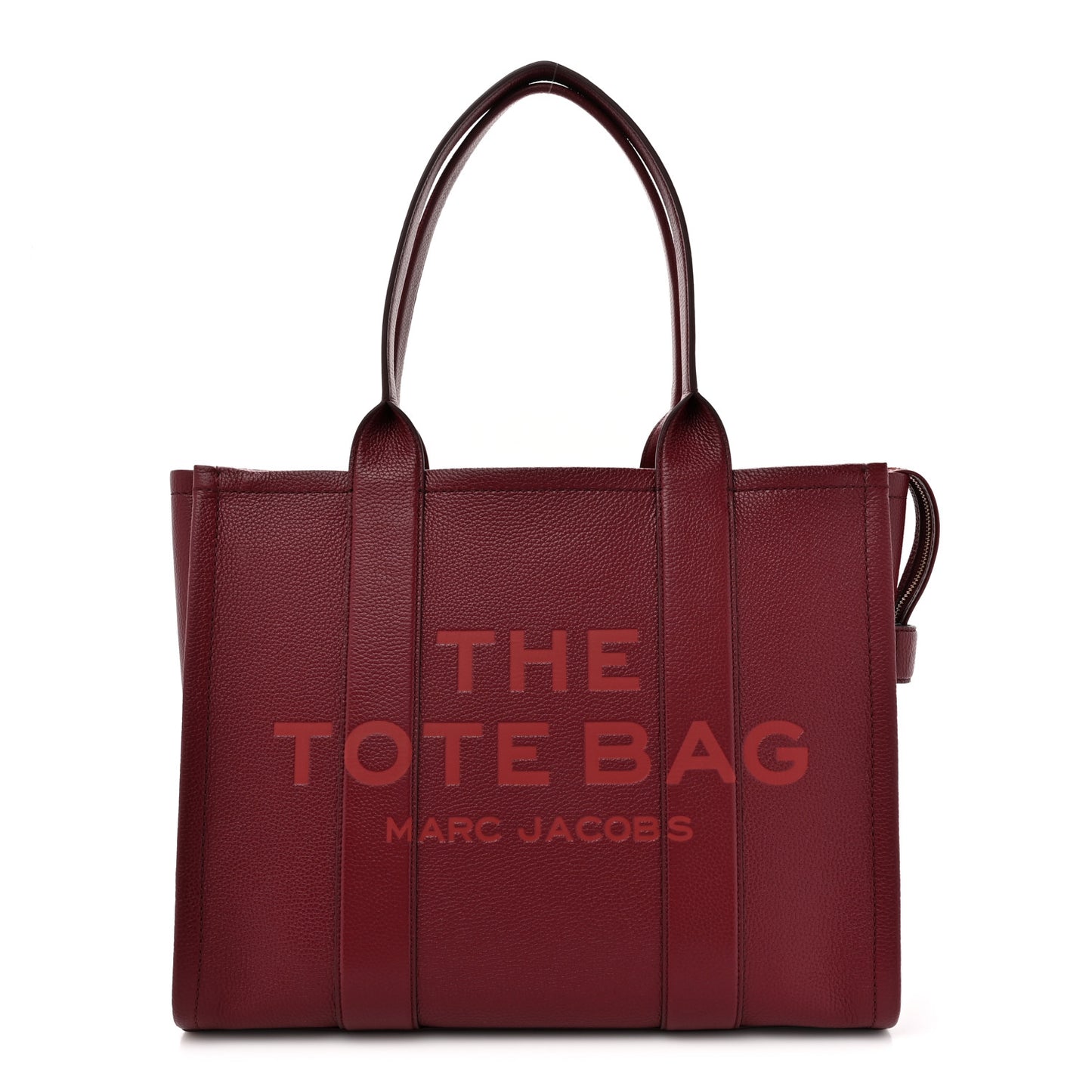 Grained Calfskin Large The Tote Bag Cherry