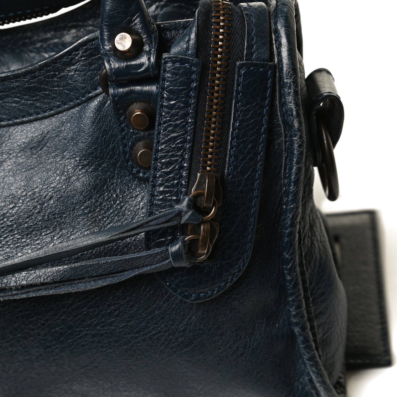 Balenciaga Agneau Classic Hardware Mini City Bleu Obscur 19 of 20