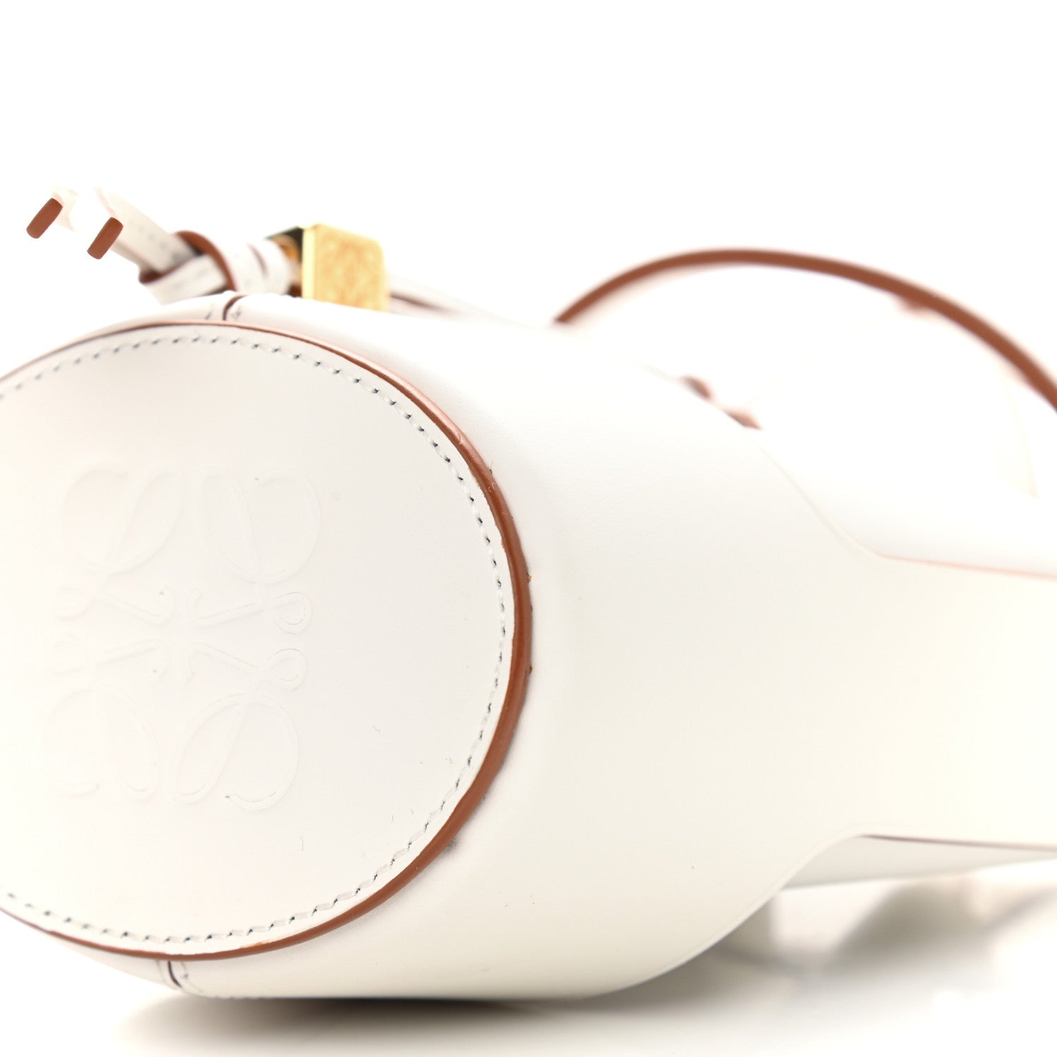 Loewe Calfskin Nano Balloon Bucket Bag Soft White 9 of 9