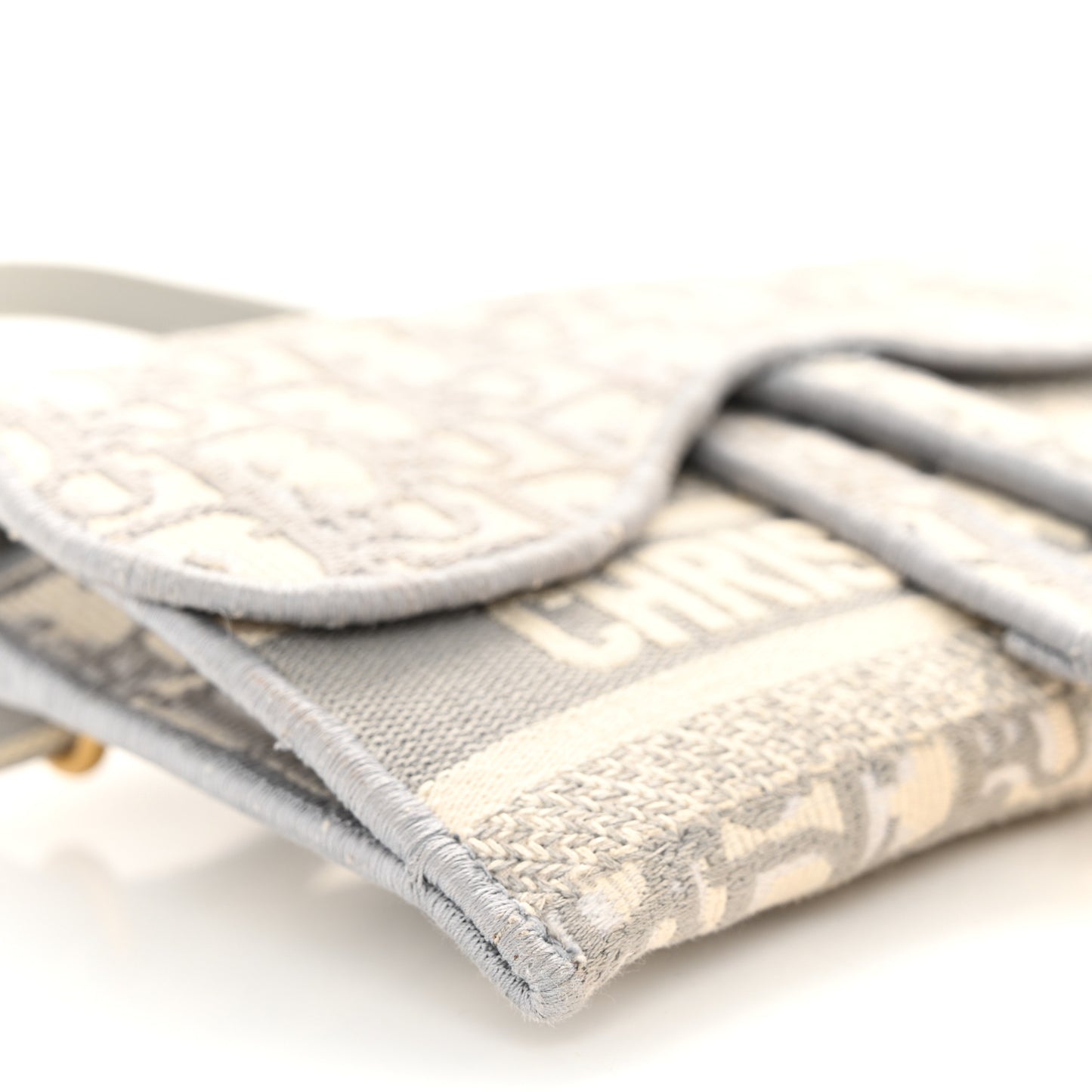 Oblique Saddle Belt Bag Grey