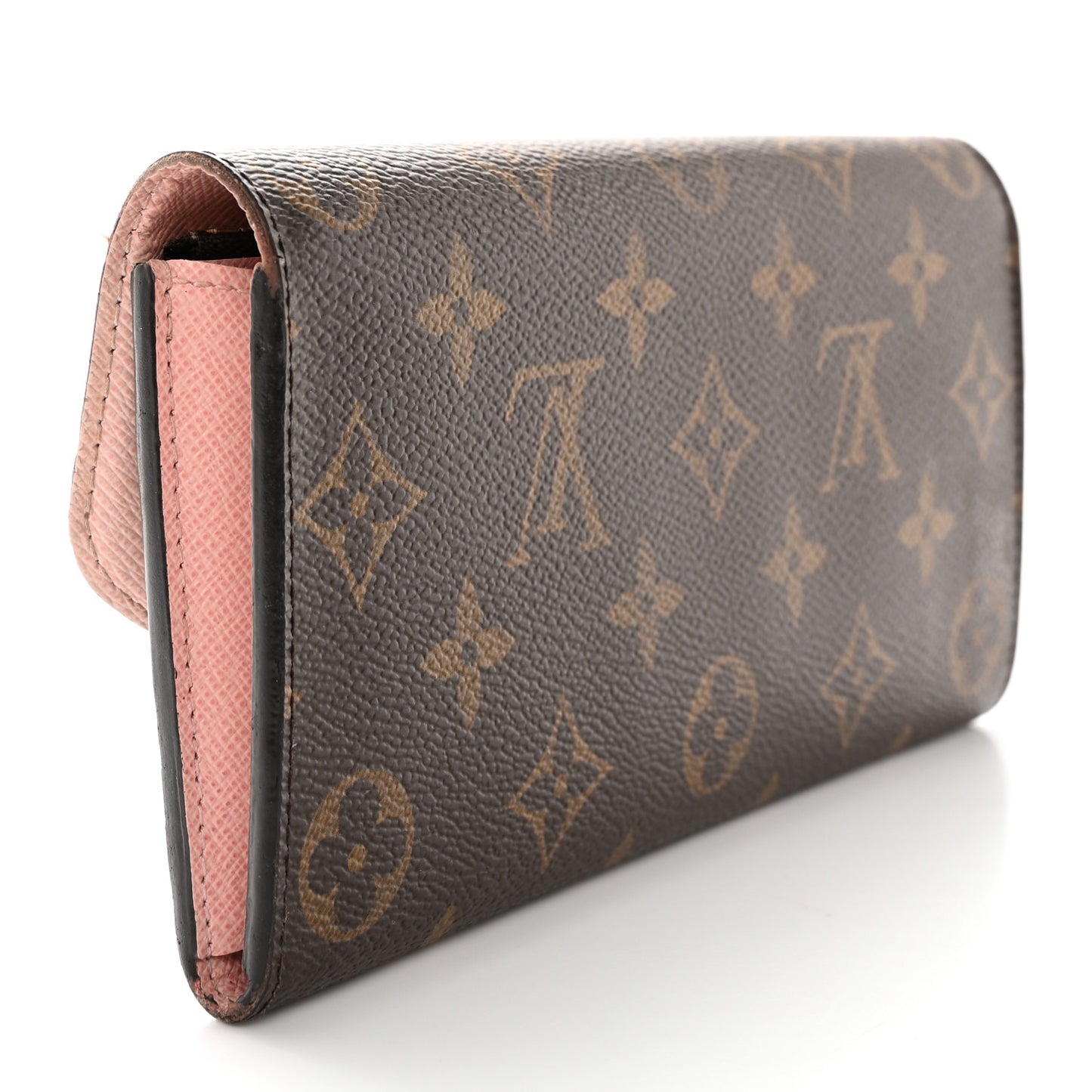 Monogram Emilie Wallet Rose Ballerine