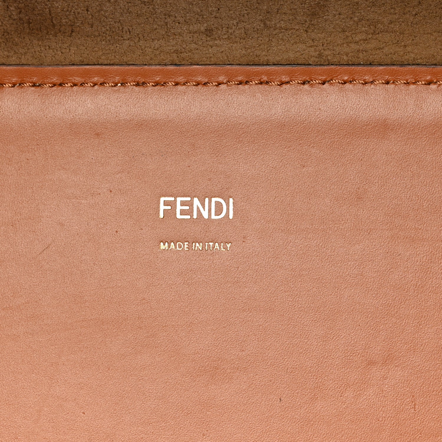Fendi Vitello King Plexiglass Medium Fendi Sunshine Shopper Tote Cuoio 6 of 13