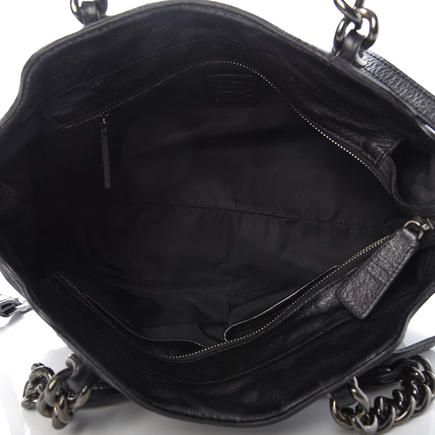 Nylon Tonal Check Torbitt Tote Black