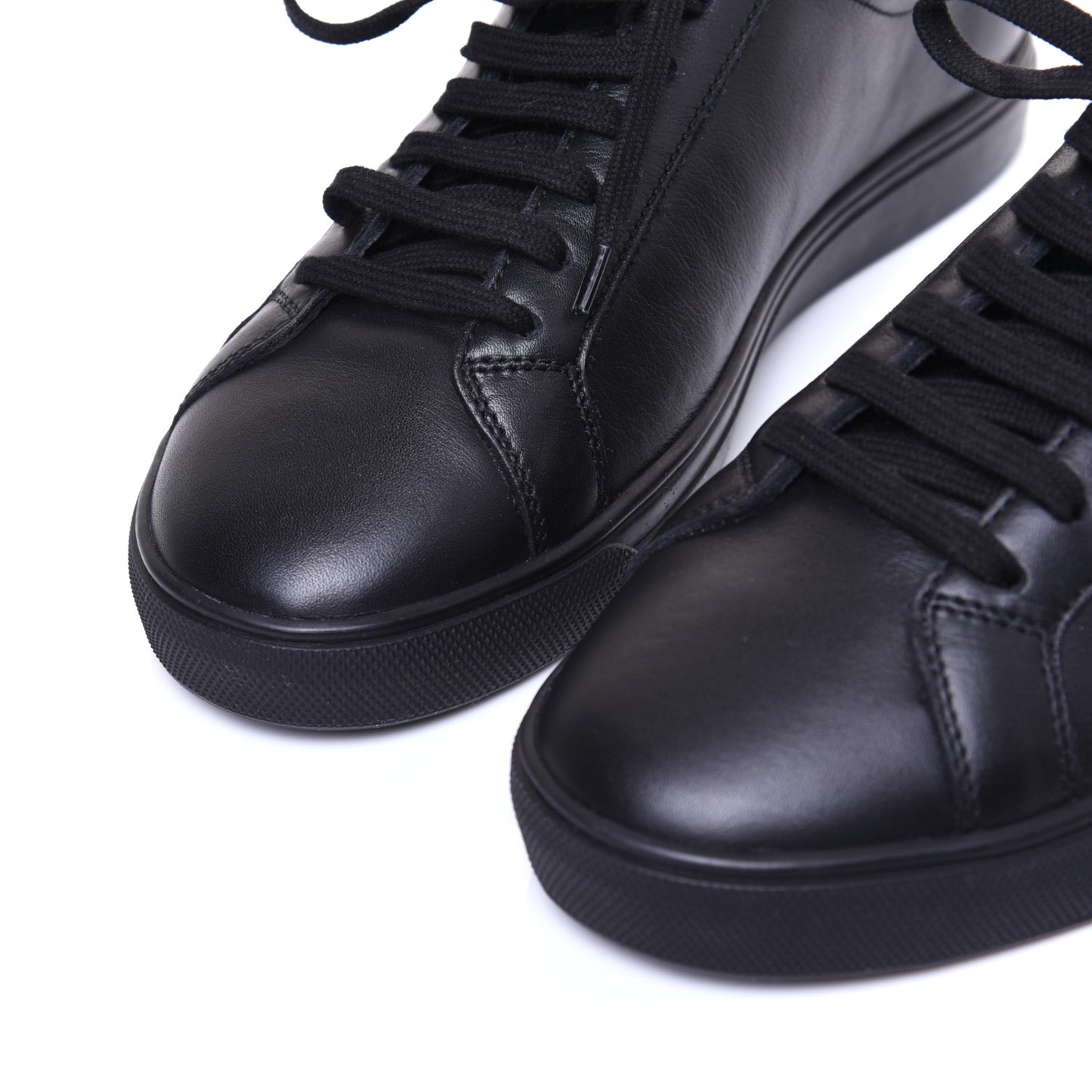 Calfskin Womens Andy Low Top Sneakers 38 Black