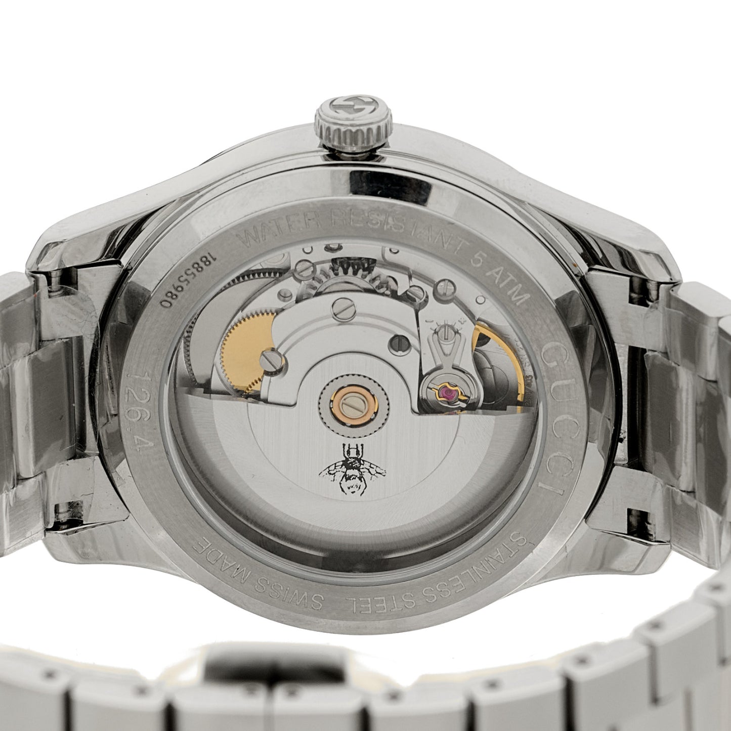 Stainless Steel 38mm Bee Automatic Watch Champagne