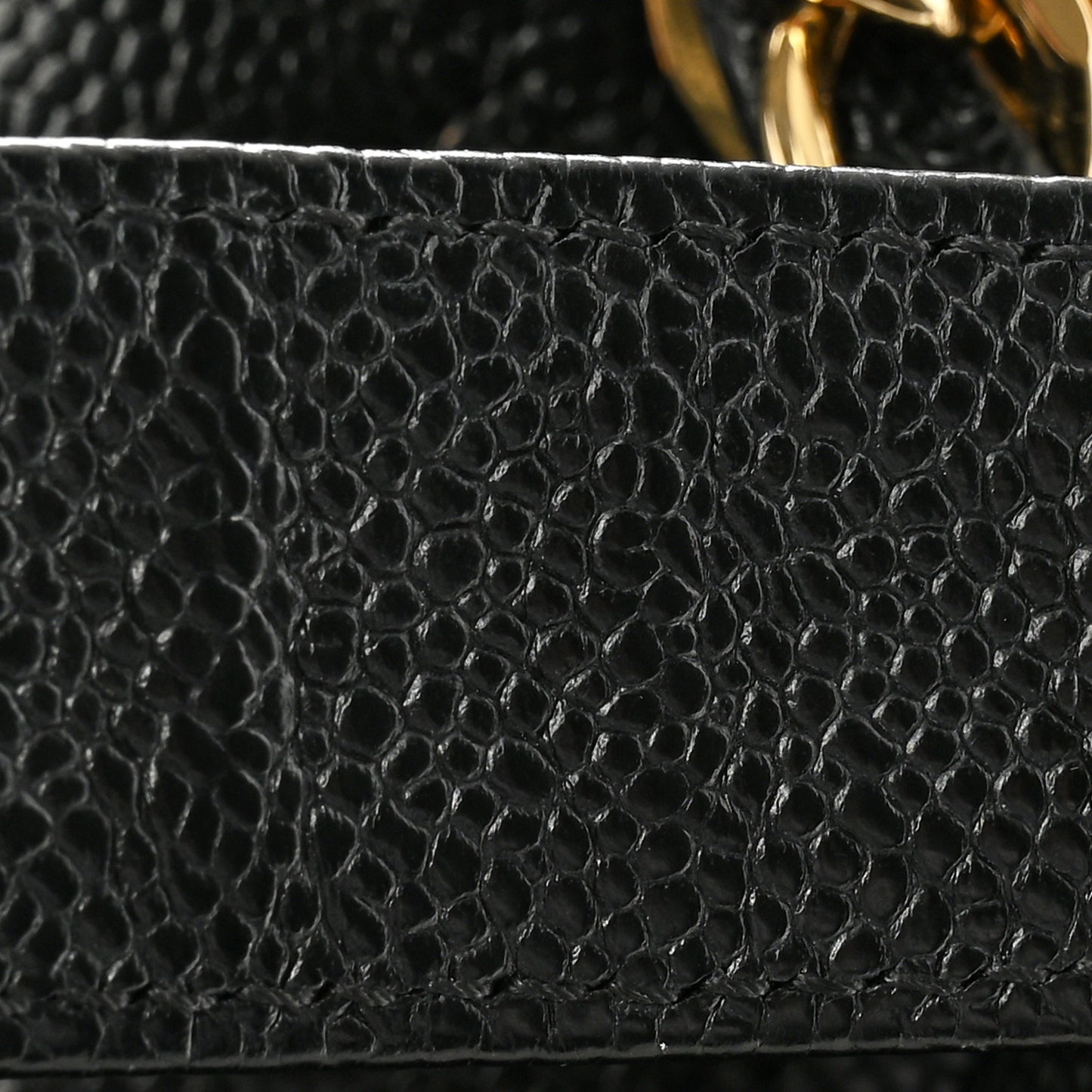 Caviar Quilted Grand Shopping Tote GST Black
