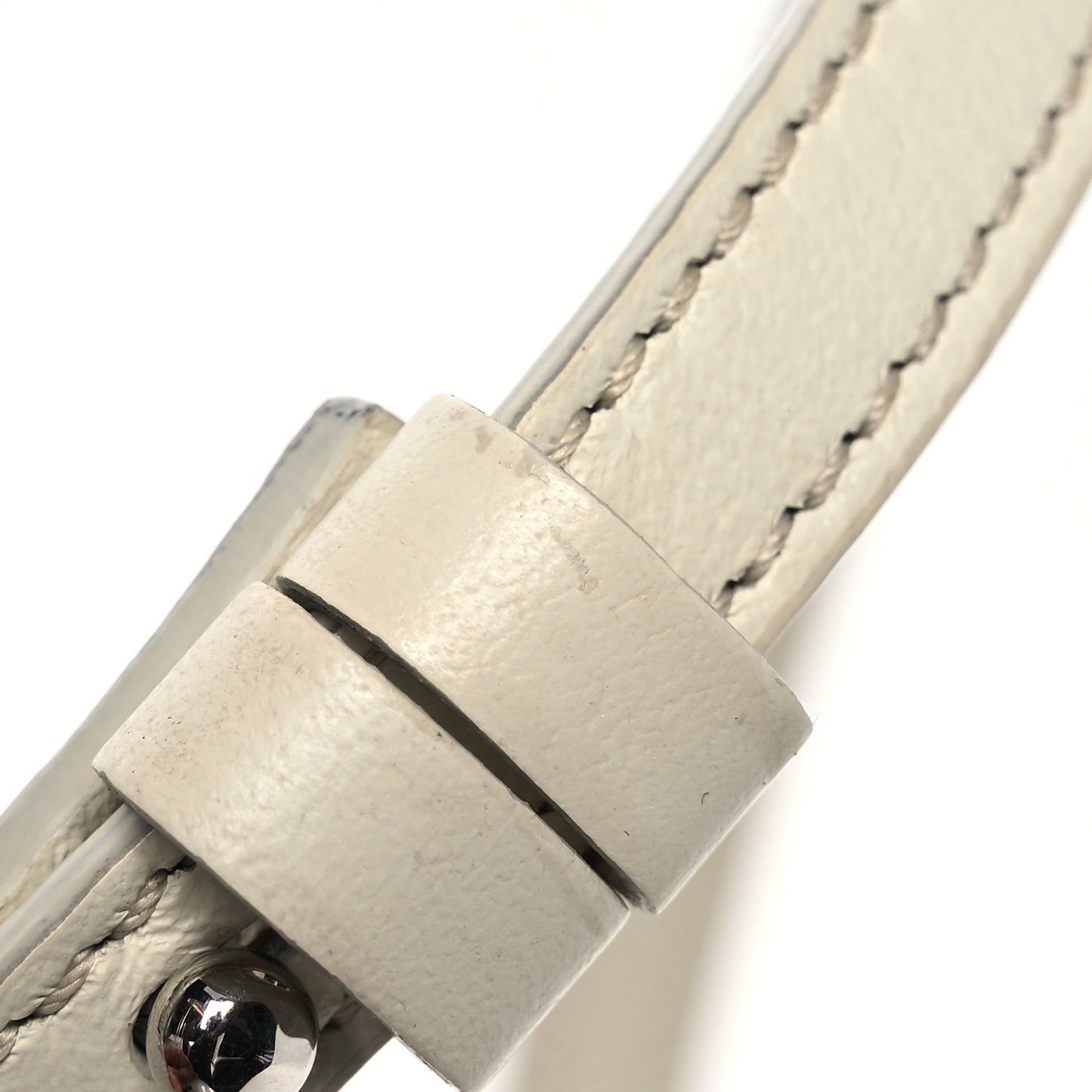 Calfskin Quilted Mini Drew Bijou Shoulder Bag Natural White