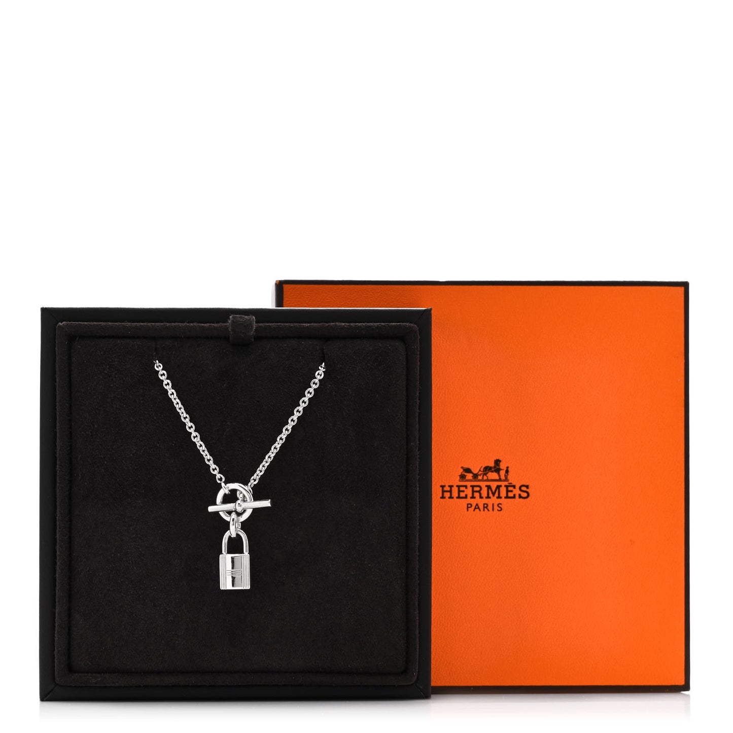 Sterling Silver Cadenas Kelly Lock Pendant Necklace