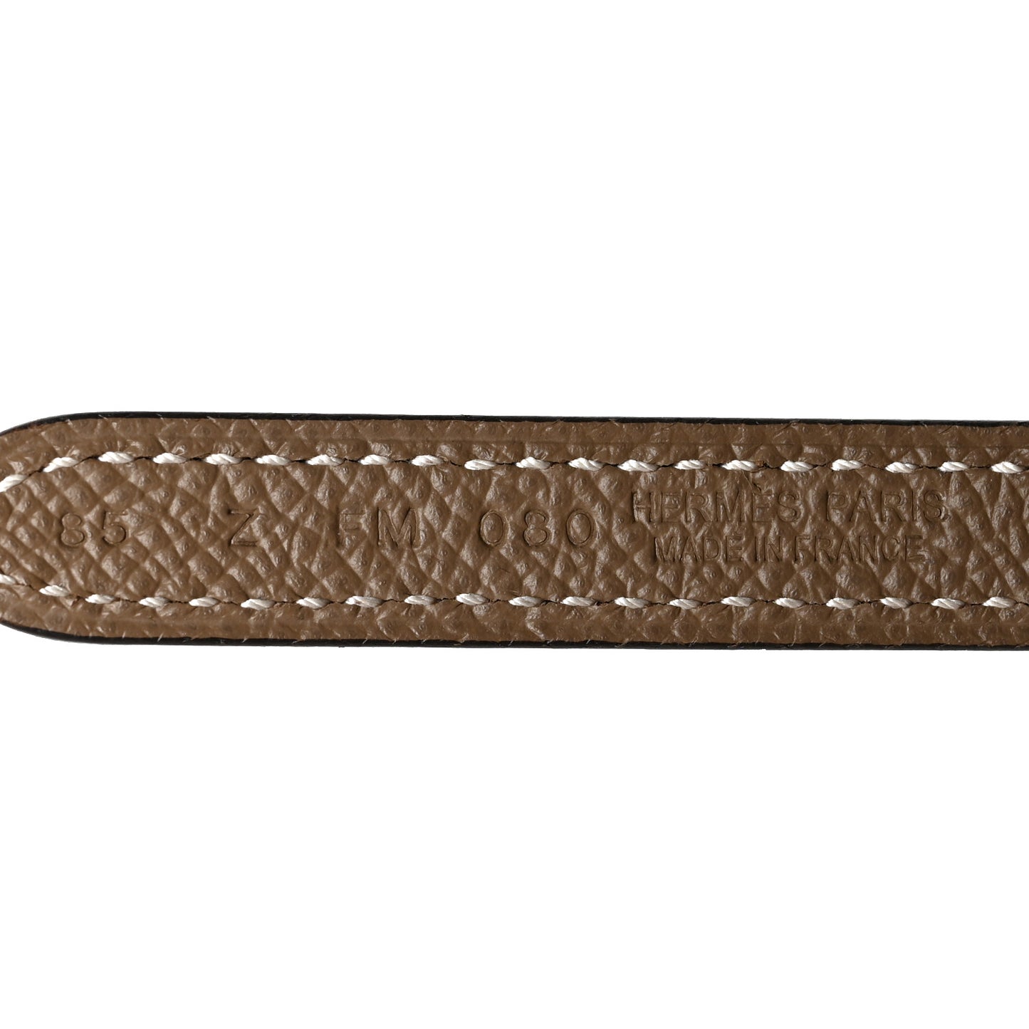 Swift Epsom 13mm Belt Strap 85 Black Etoupe