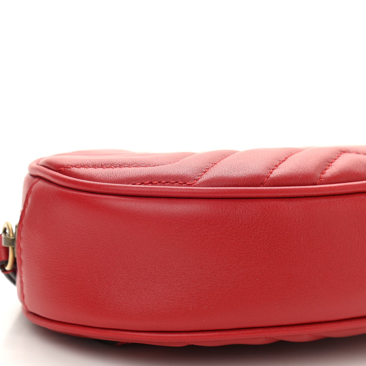 Calfskin Matelasse GG Marmont Belt Bag 85 34 Hibiscus Red