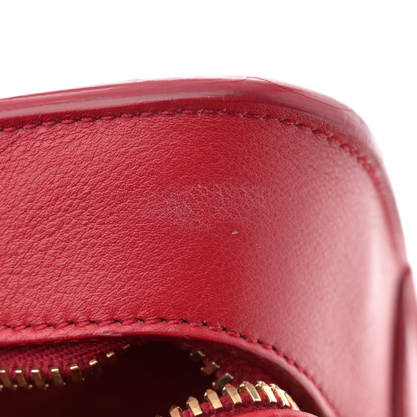 Calfskin Baby Monogram Cabas Red