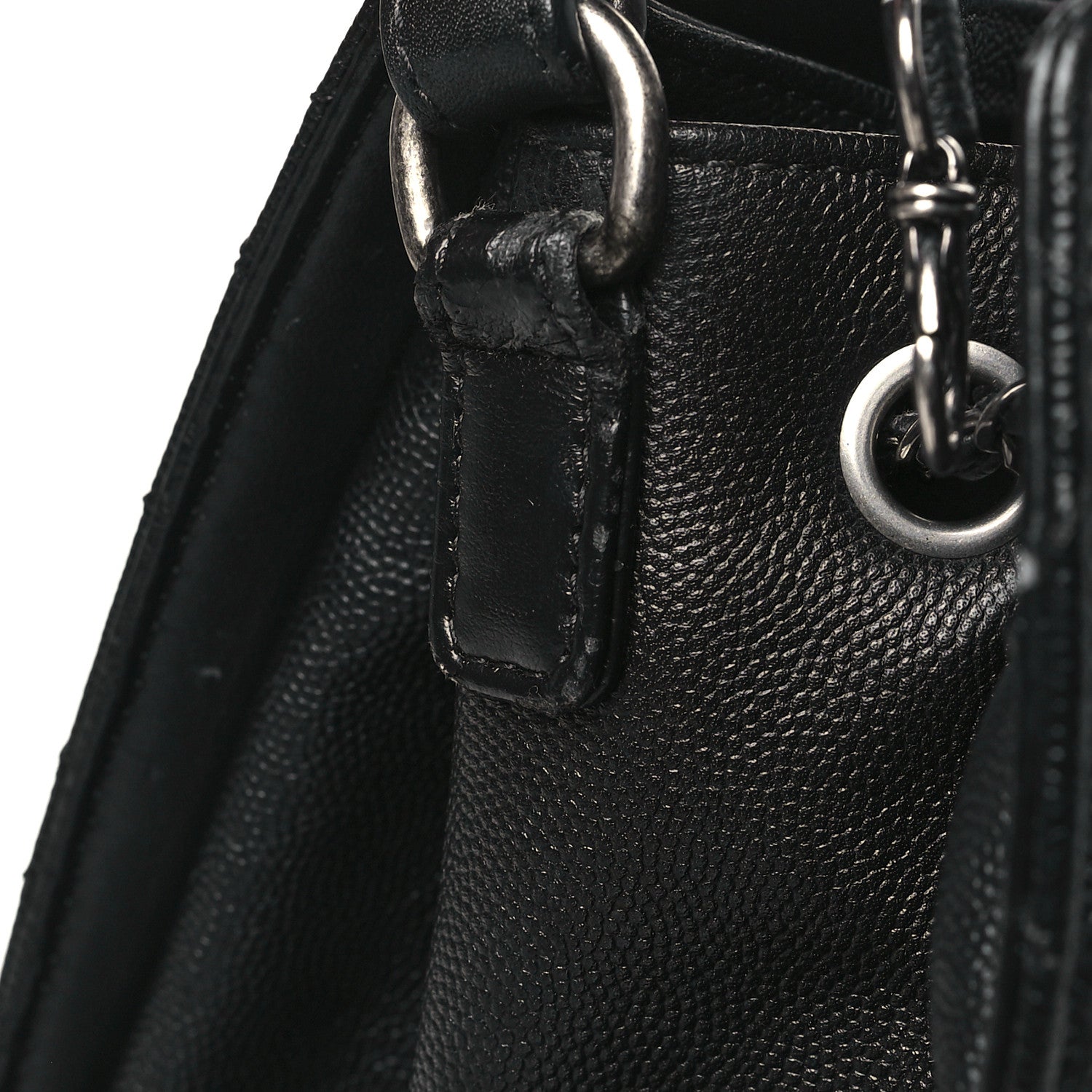 Chanel Caviar Quilted Medium CC Bucket Bag Black 12 of 16