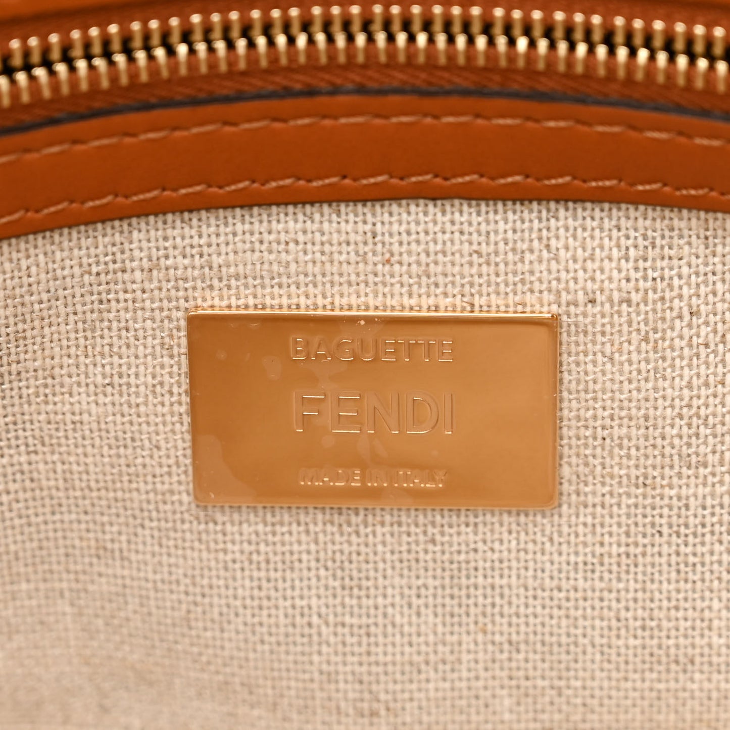 Kuban Canvas Vitello King FF Embroidered Baguette Grezzo Multicolor