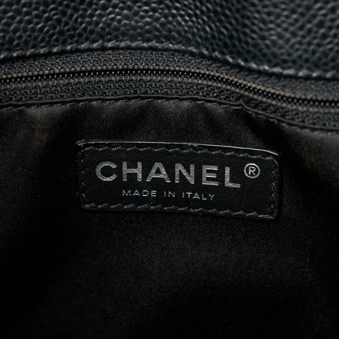 Caviar Quilted Grand Shopping Tote GST Black