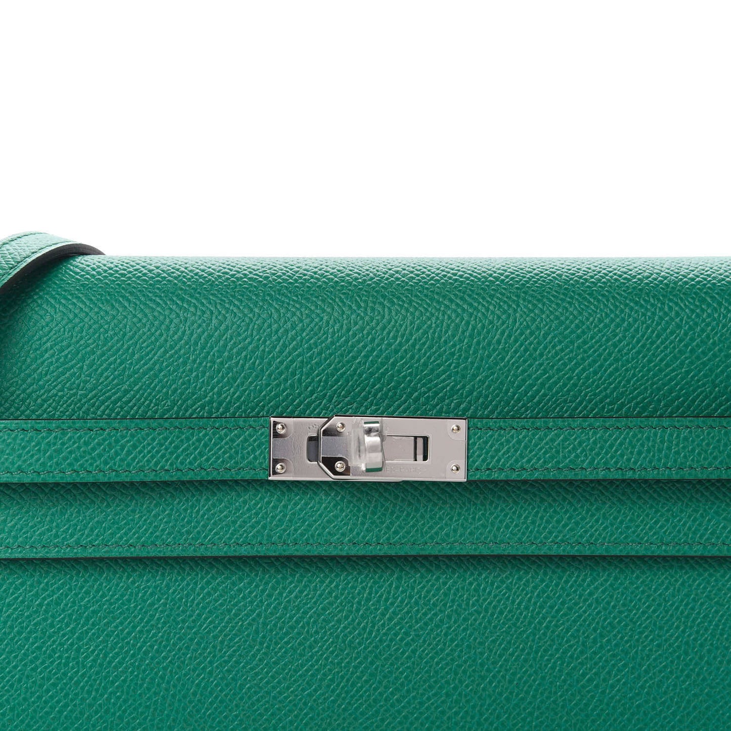 Epsom Kelly Wallet To Go Vert Jade Bleu Brume