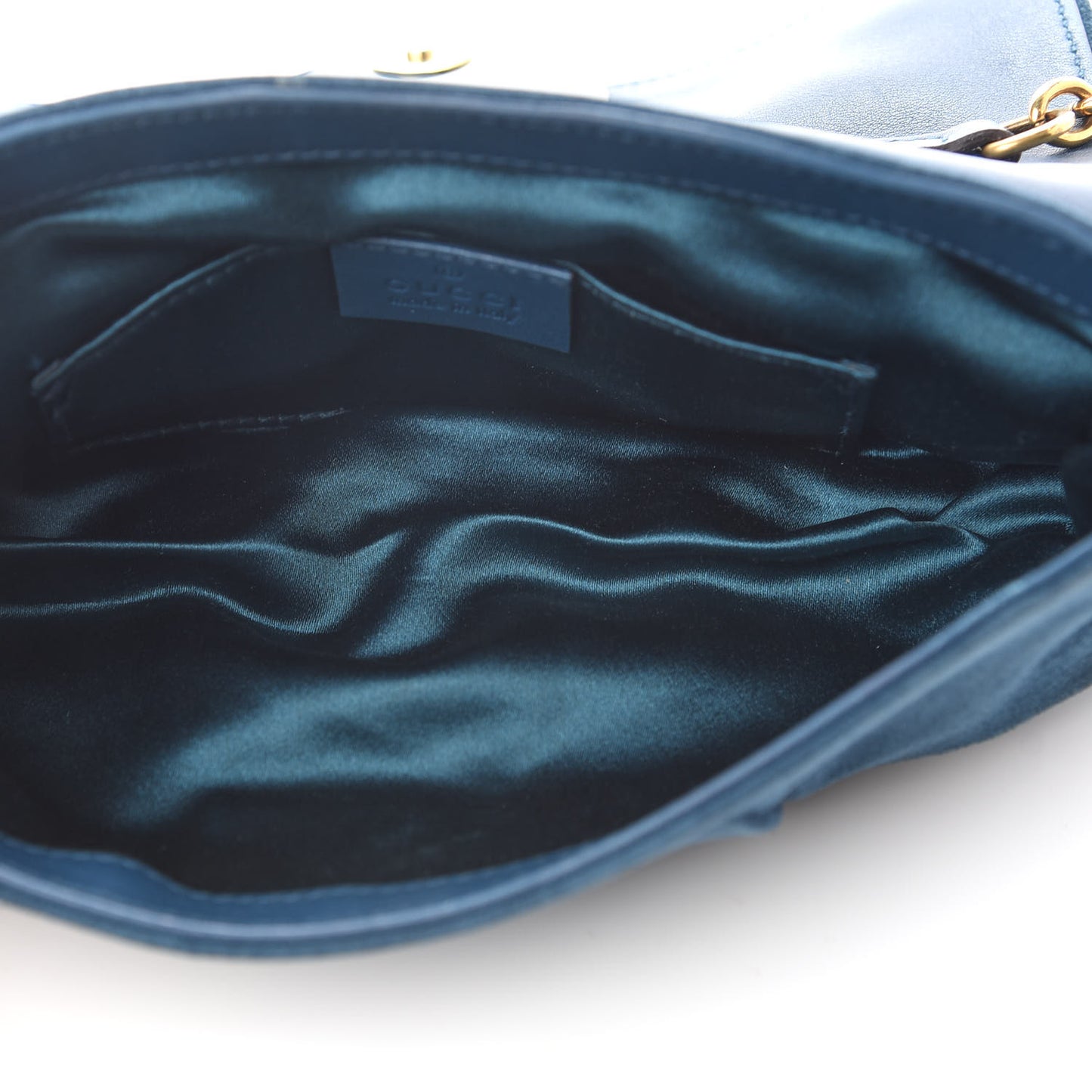 Suede Babouska Clutch Blue