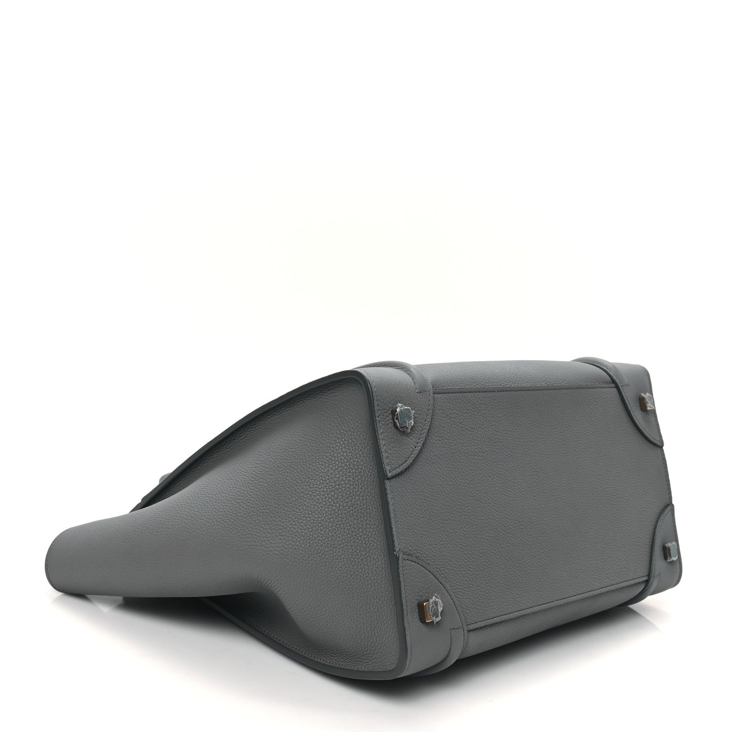 Drummed Calfskin Mini Luggage Kohl