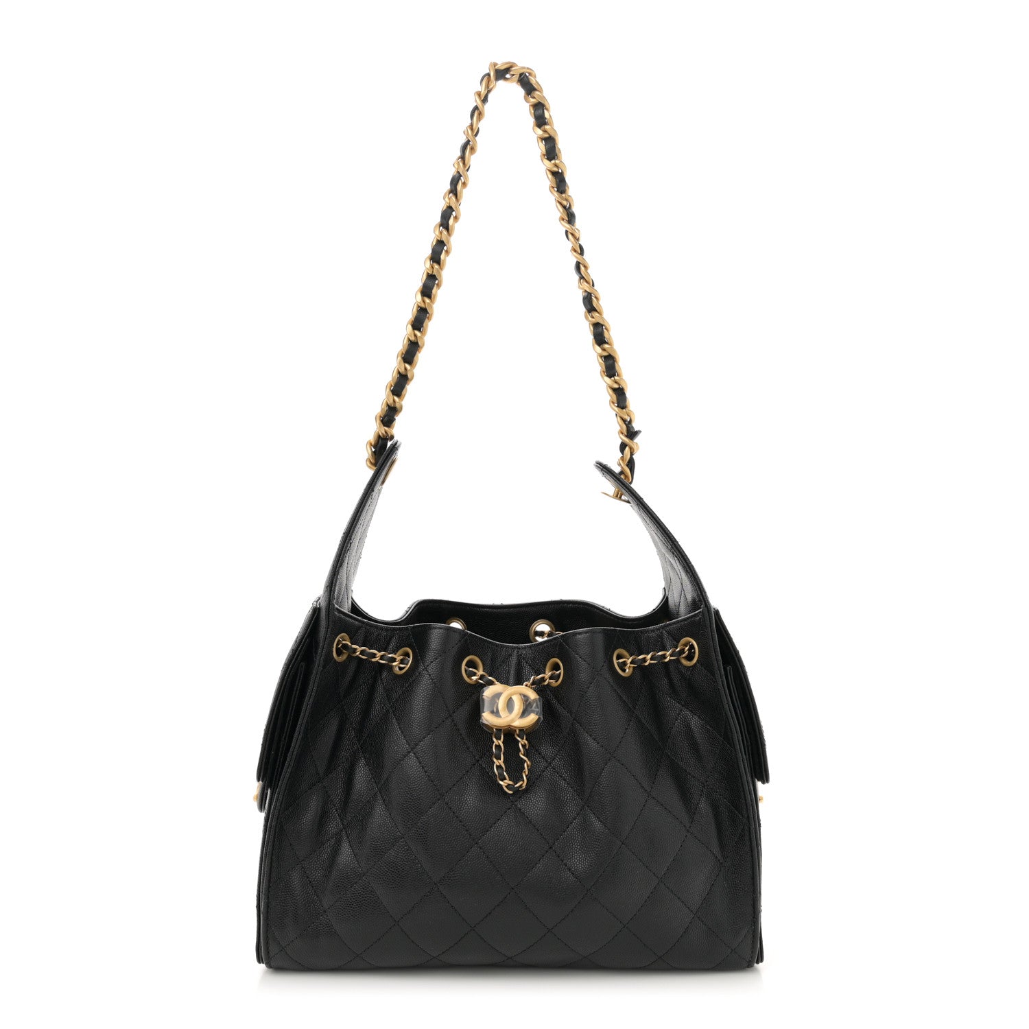 Chanel Caviar Quilted Small Chanel 25 Handbag Black 1659883