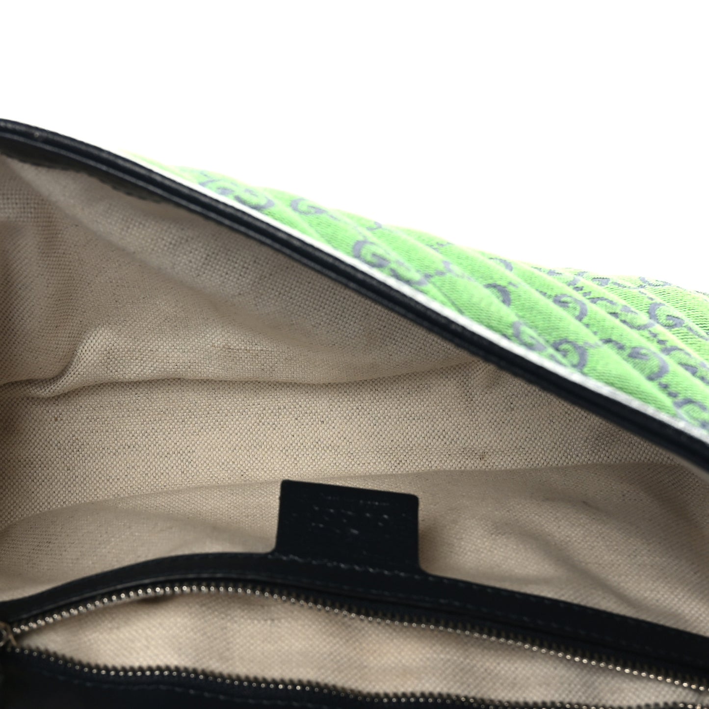 Monogram Multicolor Matelasse Diagonal Small GG Marmont Shoulder Bag Green Blue