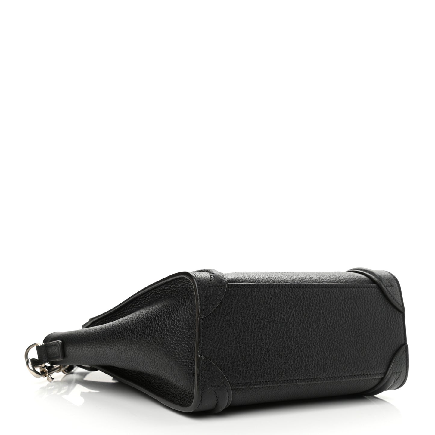 Drummed Calfskin Nano Luggage Black