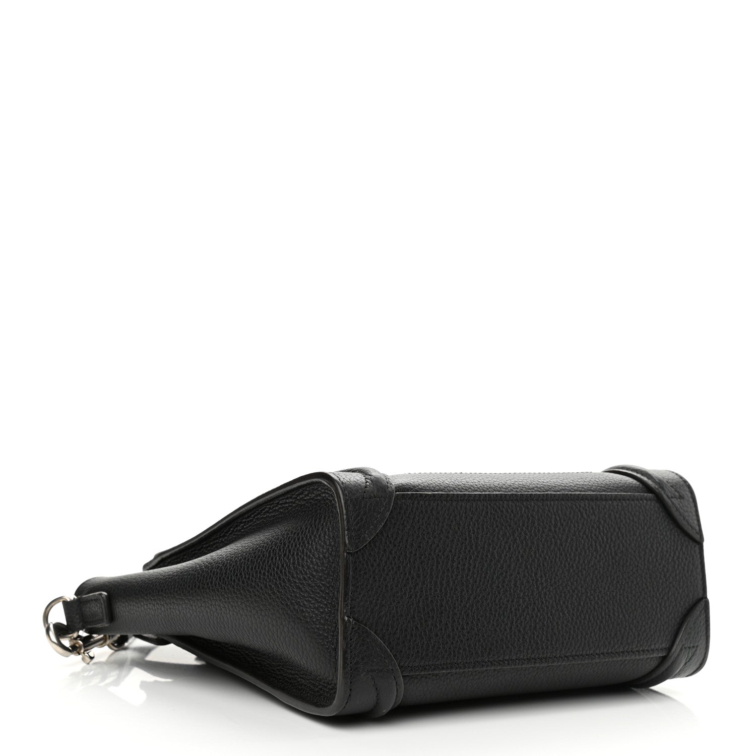 Celine Drummed Calfskin Nano Luggage Black 4 of 12