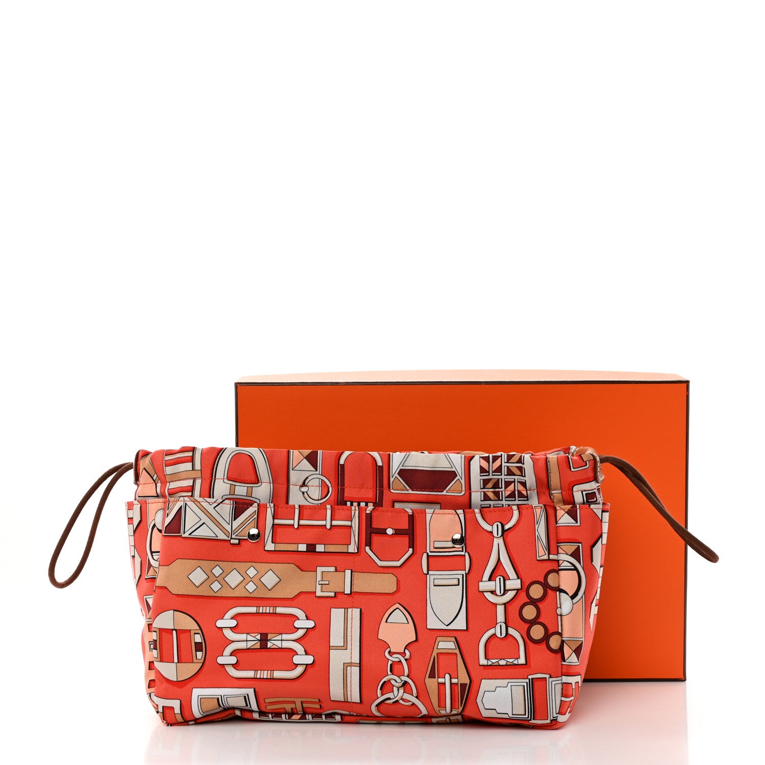 Hermes Silk Barenia Carre En Boucles Fourbi 25 MM Bag Insert 8 of 8