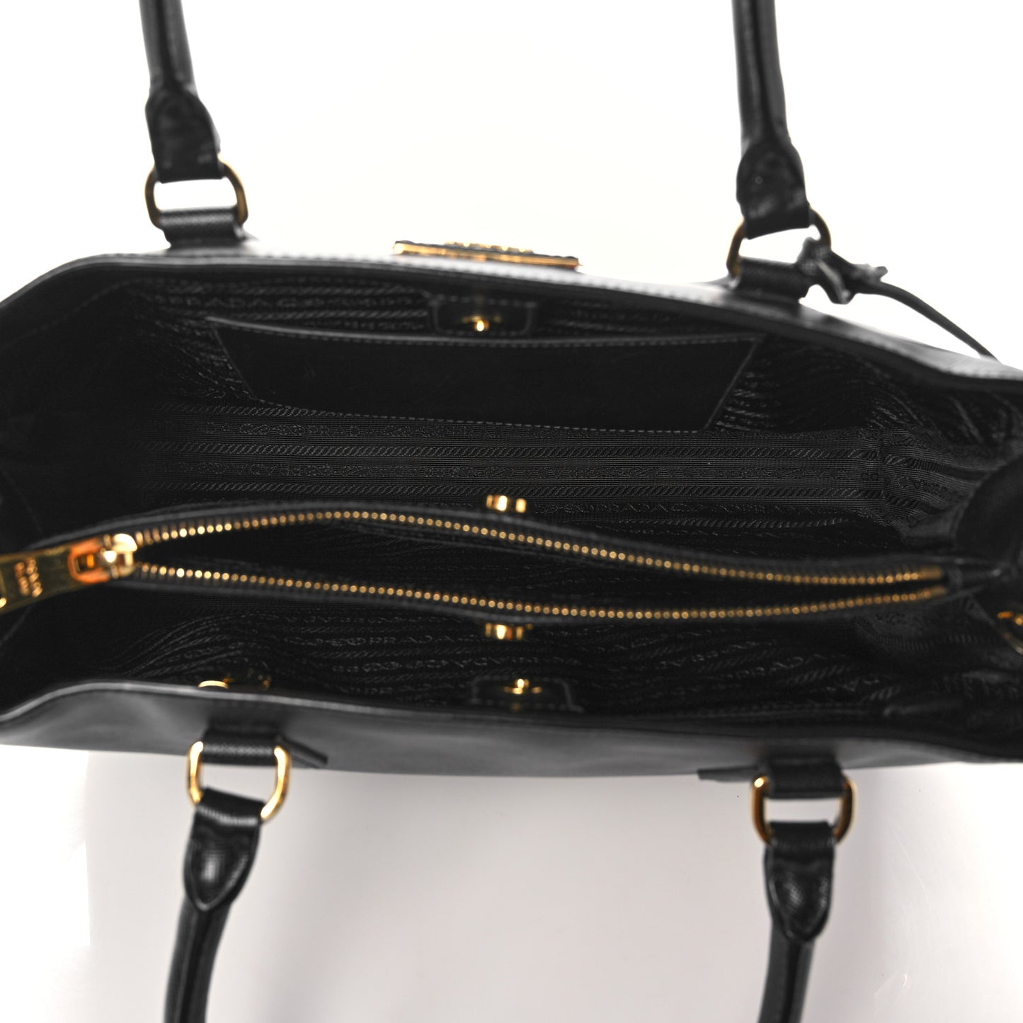 Saffiano Lux Medium Tote Black